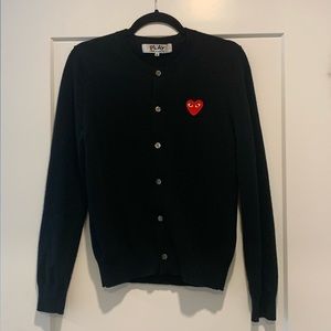 Comme des garçons wool cardigan